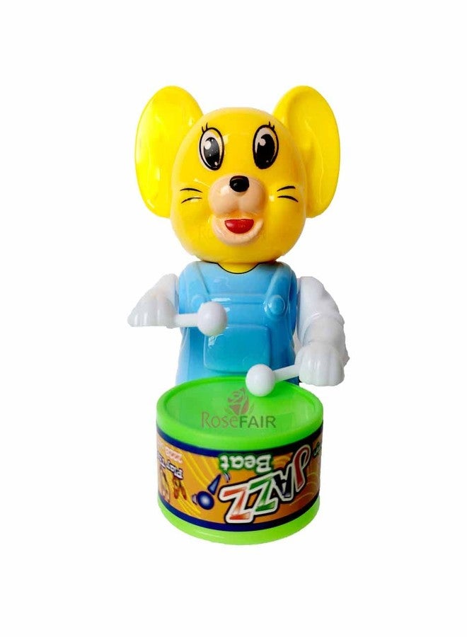 PRIMEFAIR Cute Drummer Key Operated Toy with Drumming and Dancing Action for Kids Baby Rattle Toys Set Toddler Kids - Image 4